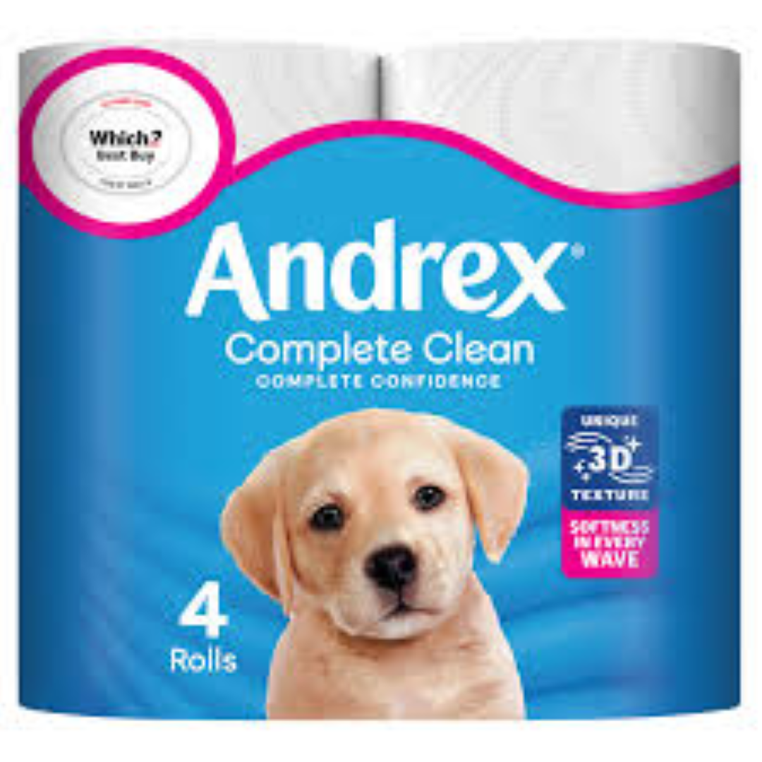 ANDREX TOILET TISSUE TOUCH OF CARE 4'S
